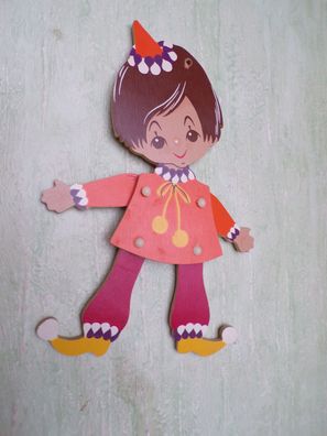 alter Hampelmann Ziehfigur Mertens Kunst Schwupso HB113 C) 1969 West Germany