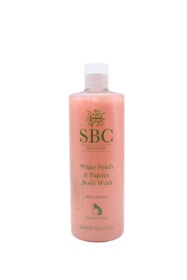 SBC White Peach & Papaya Body Wash 500 ml - Duschgel mit Pfirsichkernöl & Fruchtsäure