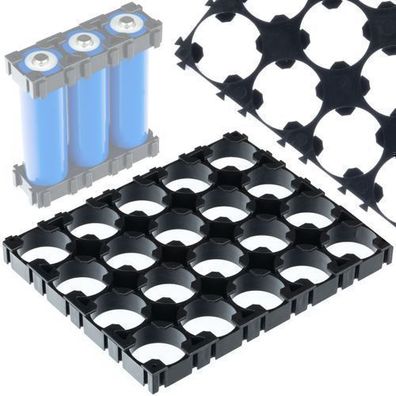 Rosfix Batteriehalter 4x5 – für 20x 18650 Zellen | Kunststoffgehäuse