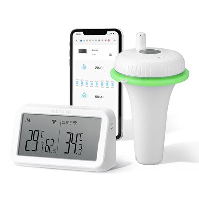 Inkbird WLAN Poolthermometer schwimmend mit IBS-M2 Gateway App Steuerung