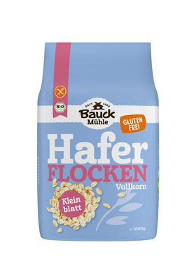 6x Bauck Mühle Haferflocken Kleinblatt glutenfrei Bio 1000g