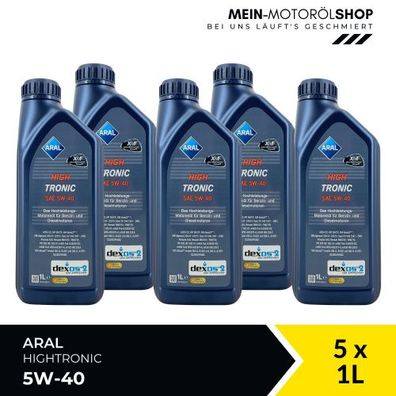 Aral HighTronic 5W-40 5x1 Liter