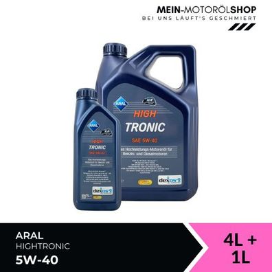 Aral HighTronic 5W-40 4 + 1 Liter