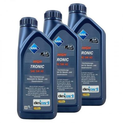 Aral HighTronic 5W-40 3x1 Liter