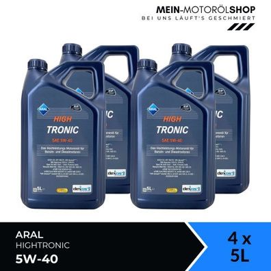 Aral HighTronic 5W-40 4x5 Liter
