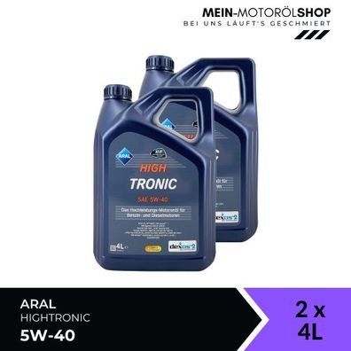Aral HighTronic 5W-40 2x4 Liter