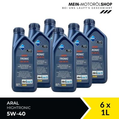 Aral HighTronic 5W-40 6x1 Liter