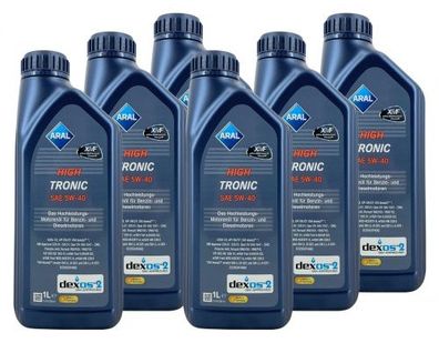 Aral HighTronic 5W-40 6x1 Liter