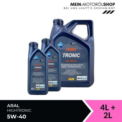 Aral HighTronic 5W-40 4 + 2 Liter