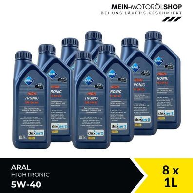 Aral HighTronic 5W-40 8x1 Liter