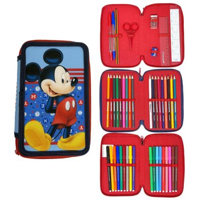 Disney Disney Mickey Dots 3-fach Federmäppchen gefüllt