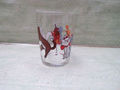 Aristocats Disney Glas VMC Reims France 8x6cm unbeschädigt