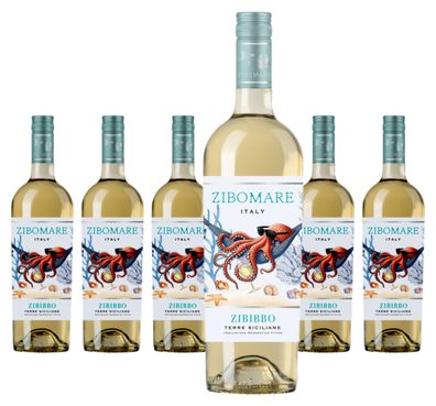 6 x Cantine Terre Collina Zibomare Zibibbo Terre Siciliane IGP – 2025