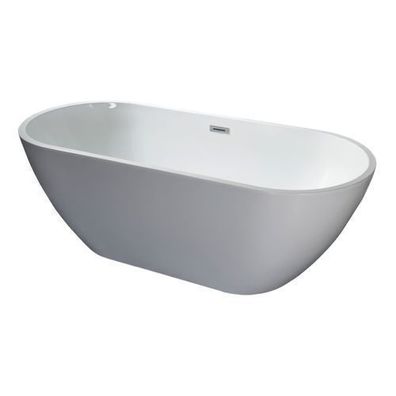 Freistehende Badewanne Bad Acrylwanne Wanne ASGER 170x75 Ablauf Klick-Klack !