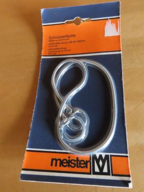 Schlüsselkette Messing-verchromt 45cm Nr.02345 Meister