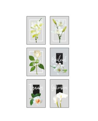 Trauerkarte - 50 Stück - 6 Motive