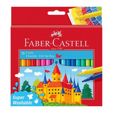 FABER-CASTELL 554203 - Filzstift Castle 36er Kartonetui