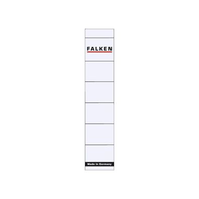 Falken 10er Pack Ordner-Rückenschild Weiß