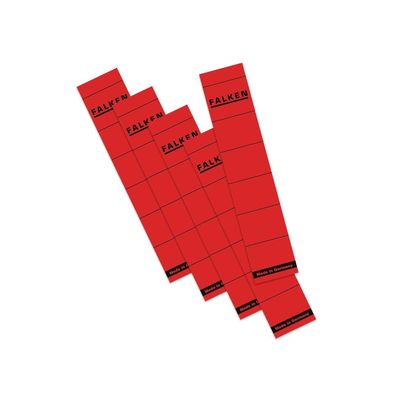 Falken 10er Pack Ordner-Rückenschild Rot