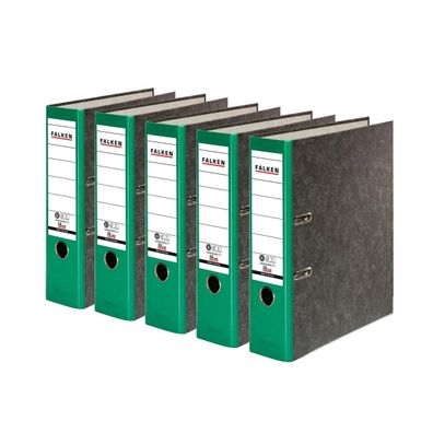 FALKEN Recyclingordner Wolkenmarmor DIN A4 8 Grün
