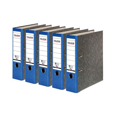 FALKEN Recyclingordner Wolkenmarmor DIN A4 8 Blau