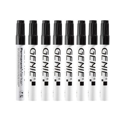 Genie 12592 Permanent Marker (mit 1-3 mm Rundspitze Metallschaft) 8er Pack;