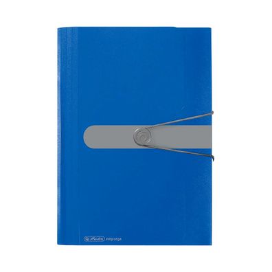 herlitz easy orga to go Fächermappe mit 12 dehnbaren Fächern blau