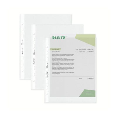 Leitz Standard Prospekthüllen-Set 15 Stück A5 Format Glasklar glänzender