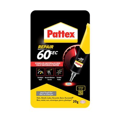 Pattex 60sec. Universalkleber Alleskleber Haushaltsreparaturen schnell klebend