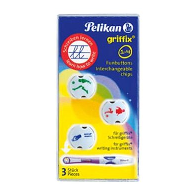 Pelikan Griffix Funbutton 3er Boy für Füller Bleistift Kinderschreiblernset