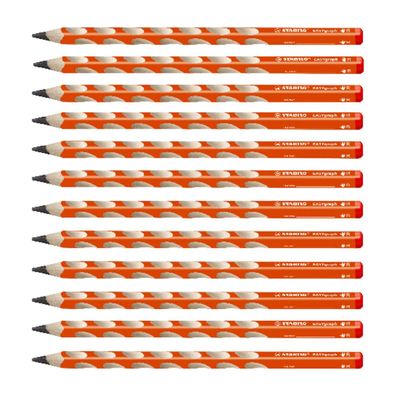 Stabilo Ergonomischer Dreikant Bleistift EASYgraph 12er Pack Orange