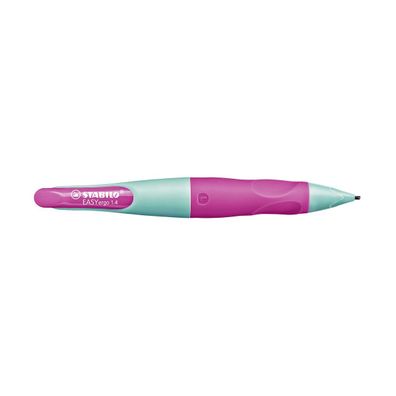 Stabilo EASYergo Druckbleistift 1.4 HB türkis neonpink inkl 3 Minen linkshänder Türki