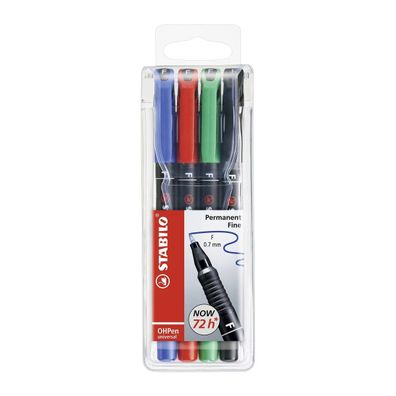 Stabilo Folienstift OHPen universal permanent fein 4er Pack