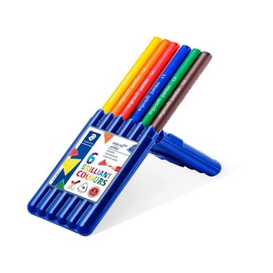 Staedtler 158 SB6 - ergo soft jumbo Farbstift 4 mm 6 Stück in aufstellbarer box