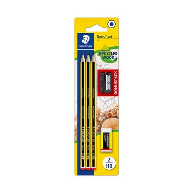 Staedtler Bleistifte Noris HB sechskant Set 3 unglaublich bruchfesten