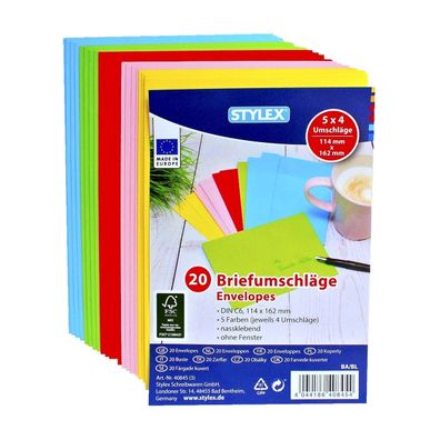 Farbige Briefumschläge Farbig C6