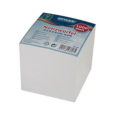 Stylex 43607 Notizwürfel mit weißem Papier