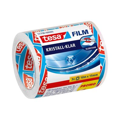 tesa tesafilm kristall-klar - Hochtransparentes alterungsbeständiges Klebeband