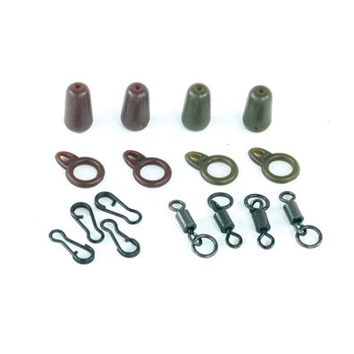 Fox Run Rings and Beads Rigs grün Karpfenangeln