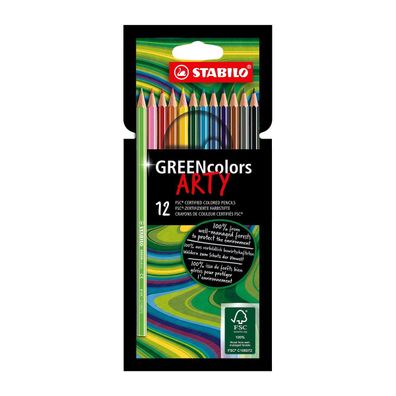 Stabilo Buntstift GREENcolors ARTY 12er Set verschiedene Farben