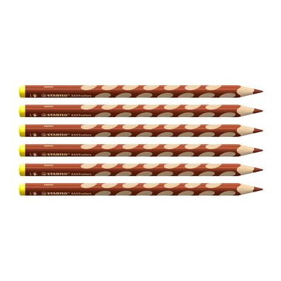 Stabilo Buntstift Linkshänder EASYcolors 6er Set hellbraun