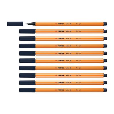 Stabilo Fineliner point 88 10er Set verschiedene Farben Paynesgrau 88-95