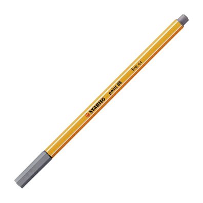 Stabilo Fineliner point 88 Einzelstift Dunkelgrau 88-96