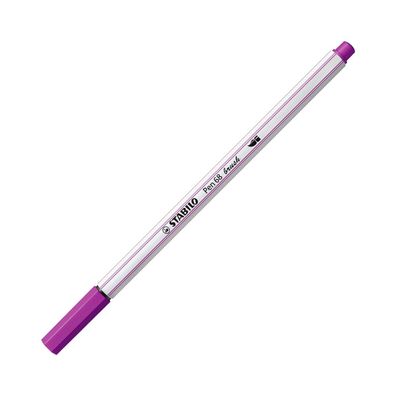 Stabilo Pen 68 brush Einzelstift Pinselspitze Lila 68-58
