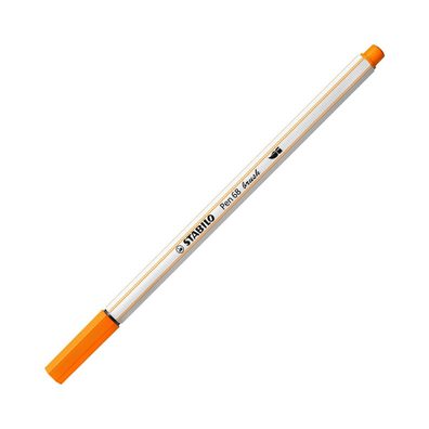 Stabilo Pen 68 brush Einzelstift Pinselspitze Orange 68-54