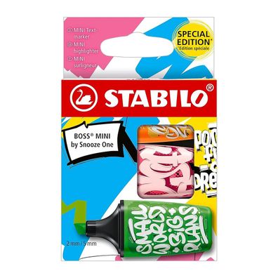 Stabilo BOSS MINI Textmarker Einzelstift Neon Grün