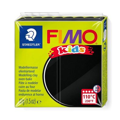 Staedtler FIMO kids Modelliermasse 16 Farben Kinder ofenhärtend Schwarz
