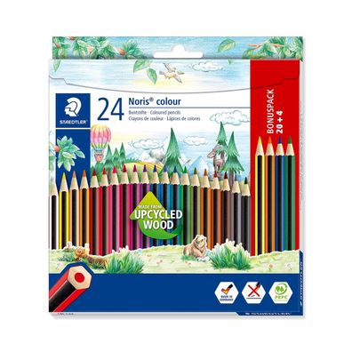 Staedtler Noris Colour Buntstifte 24er Kartonetui bunte Stifte