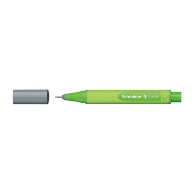 Schneider Fineliner 0.4mm Einzelstift langlebig feine Spitze Silver-Grey