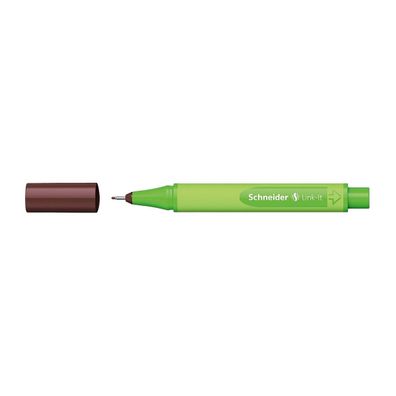 Schneider Fineliner 0.4mm Einzelstift langlebig feine Spitze Dunkelbraun